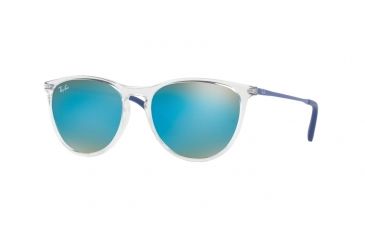 Image of Ray-Ban RJ9060S Sunglasses 7029B7-50 - Trasparent Frame, Brown Gradient Dark Brown Mirr Lenses