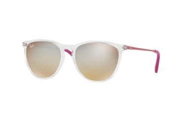 Image of Ray-Ban RJ9060S Sunglasses 7032B8-50 - Trasparent Frame, Brown Grad Dark Brown Mir Silv Lenses