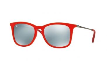 Image of Ray-Ban RJ9063S Bifocal Prescription Sunglasses RJ9063S-701030-48 - Lens Diameter 48 mm, Frame Color Trasparent Red Rubber
