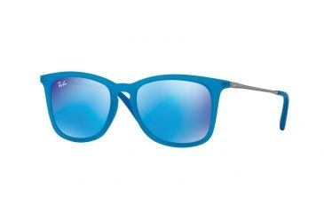 Image of Ray-Ban RJ9063S Bifocal Prescription Sunglasses RJ9063S-701155-48 - Lens Diameter 48 mm, Frame Color Azure Fluo Trasp Rubber