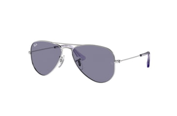 Image of Ray-Ban RJ9506S Aviator Sunglasses - Kid's 282/80-50 - , Blue Lenses