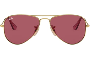 Image of Ray-Ban RJ9506S Aviator Sunglasses - Kids, Arista, Dark Violet, 50, RJ9506S-281-75-50