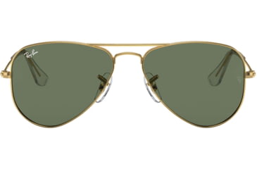 Image of Ray-Ban RJ9506S Junior Aviator Sunglasses - Kids, Gold Green, 223/71-5013