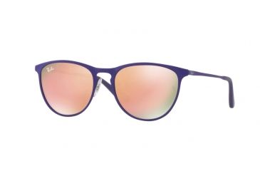 Image of Ray-Ban RJ9538S Sunglasses 252/2Y-50 - Rubber Brown/violet Frame