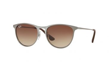 Image of Ray-Ban RJ9538S Sunglasses 268/13-50 - Brushed Gunmteal Frame, Brown Gradient Lenses