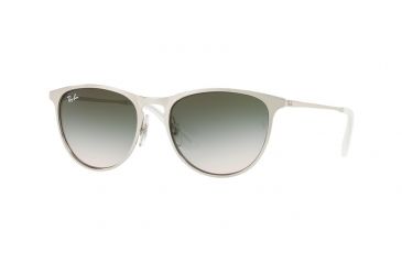 Image of Ray-Ban RJ9538S Sunglasses 269/2C-50 - Brushed Silver Frame, Light Brown Gradient Green Lenses