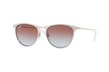 Image of Ray-Ban RJ9538S Sunglasses 269/I8-50 - Brushed Silver Frame, Light Blue Gradient Violet Lenses