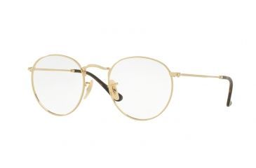 Image of Ray-Ban ROUND METAL RX3447V Eyeglass Frames 2500-50 - Gold Frame