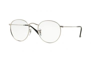 Image of Ray-Ban ROUND METAL RX3447V Eyeglass Frames 2538-47 - Matte Silver Frame