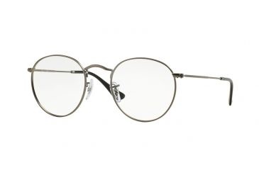 Image of Ray-Ban ROUND METAL RX3447V Eyeglass Frames 2620-50 - Matte Gunmetal Frame