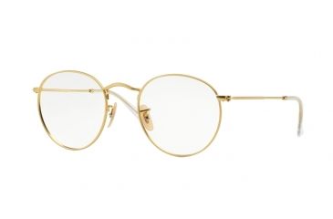 Image of Ray-Ban ROUND METAL RX3447V Eyeglass Frames 2730-50 - Matte Gold Frame