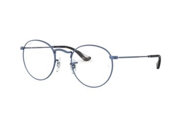 Image of Ray-Ban ROUND METAL RX3447V Eyeglass Frames 3071-47 - Sand Trasparent Blu