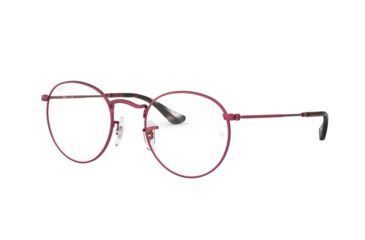 Image of Ray-Ban ROUND METAL RX3447V Eyeglass Frames 3072-50 - Sand Trasparent Red