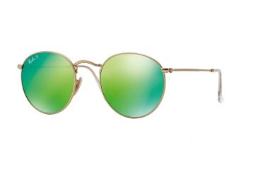 Image of Ray-Ban RB3447 Bifocal Prescription Sunglasses RB3447-112-P9-53 - Lens Diameter 53 mm, Frame Color Matte Gold