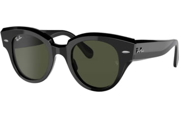 Image of Ray-Ban Roundabout RB2192 Sunglasses, Black, 47, RB2192-901-31-47