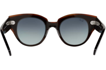 Image of Ray-Ban Roundabout RB2192 Sunglasses, Black On Transparent Brown, 47, RB2192-132241-47