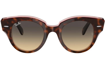 Image of Ray-Ban Roundabout RB2192 Sunglasses, Havana On Transparent Pink, 47, RB2192-1324BG-47