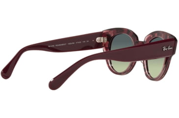 Image of Ray-Ban Roundabout RB2192 Sunglasses, Havana On Transparent Purple, 47, RB2192-1323BH-47