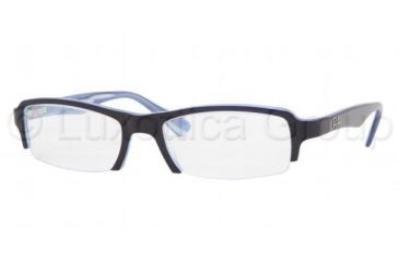 Image of Ray-Ban Eyeglasses RX5164 with No-Line Progressive Rx Prescription Lenses, Top Blue On Azure Striped Frame / 54 mm Prescription Lenses