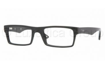 Image of Ray-Ban RX5202 Bifocal Eyeglasses - Shiny Black Frame / 51 mm Prescription Lenses, 2000-5119