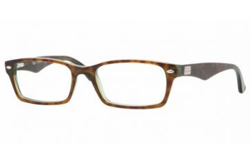 Image of Ray-Ban Eyeglass Frames RX5206 2445-5200 - Havana / Green Frame