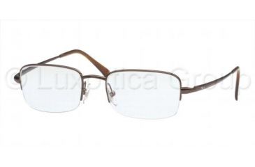 Image of Ray-Ban RX 6061 Eyeglasses Styles - Ray-Ban RX 6061 Eyeglasses Styles - Brown Non-Rx Lens Frame w/Non-Rx 52 mm Diameter Lenses, 2511-5219