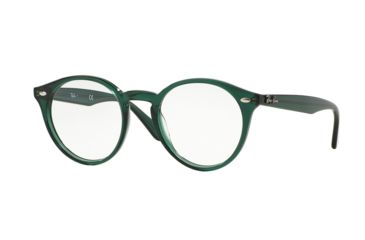 Image of Ray-Ban RX2180V Bifocal Prescription Eyeglasses 5495-47 - Trasparent Green Frame