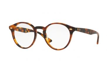 Image of Ray-Ban RX2180V Bifocal Prescription Eyeglasses 5675-47 - Top Havana Brown On Havana Yel Frame