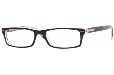 Image of Ray-Ban RX5113 SV Prescription Eyeglasses - Top Black On Transparent Frame w/ 52 mm Diameter Lenses, 2034-5216