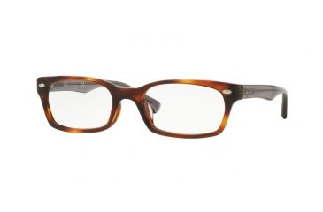 Image of Ray-Ban RX5150F Progressive Prescription Eyeglasses 5607-52 - Striped Havana Frame