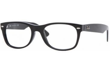 Image of Ray-Ban RX5184 SV Prescription Eyeglasses - Shiny Black Frame / 52 mm Prescription Lenses, 2000-5218