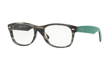 Image of Ray-Ban New Wayfarer Eyeglasses RX5184 with Rx Prescription Lenses 5800-52 - Grey Green Havana Frame