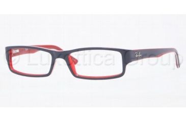 Image of Ray-Ban RX5246 Single Vision Prescription Eyewear 5088-4816 - Blue On Red/White/Red 