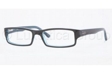 Image of Ray-Ban RX5246 Single Vision Prescription Eyewear 5092-4816 - Turquo On Turquo/Gray/ 