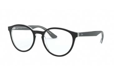 Image of Ray-Ban RX5380 Eyeglass Frames 2034-50 - Top Black On Transparent