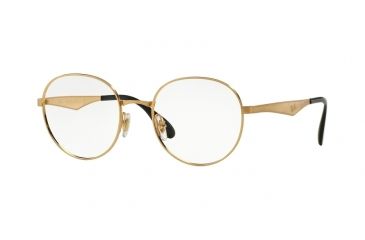 Image of Ray-Ban RX6343 Bifocal Prescription Eyeglasses 2860-47 - Gold Frame
