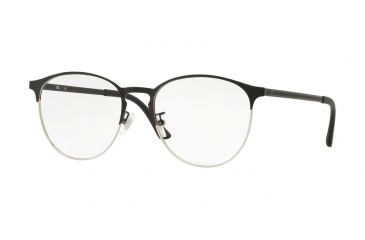 Image of Ray-Ban RX6375F Eyeglass Frames 2861-55 - Silver On Top Black Frame