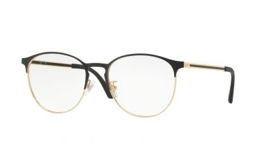 Image of Ray-Ban RX6375F Eyeglass Frames 2890-55 - Gold Top In Black Frame