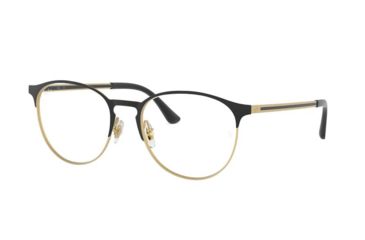 Image of Ray-Ban RX6375F Eyeglass Frames 3051-55 - Matt Black On Rubber Gold