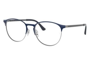 Image of Ray-Ban RX6375F Eyeglass Frames 2950-55 - Gunmetal Top Blue Frame