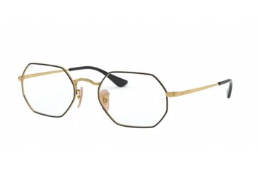 Image of Ray-Ban RX6456 Progressive Prescription Eyeglasses, 51mm, Top Black On Gold, RX6456-2991-51-PRO
