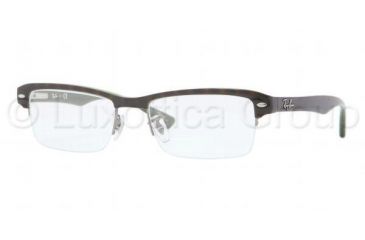 Image of Ray-Ban RX7014 Eyeglass Frames 2489-5218 - Top Havana On Green Frame