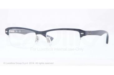 Image of Ray-Ban RX7014 Eyeglass Frames 5246-52 - Top Blue On Trasparent Blue Frame