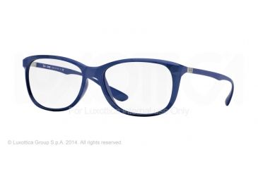 Image of Ray-Ban RX7024 Bifocal Prescription Eyeglasses 5207-56 - Matte Blue Frame