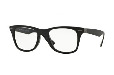 Image of Ray-Ban RX7034F Progressive Prescription Eyeglasses 5204-52 - Matte Black Frame