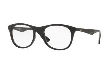 Image of Ray-Ban RX7085 Single Vision Prescription Eyeglasses 2000-50 - Shiny Black Frame