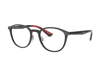 Image of Ray-Ban RX7156 Eyeglass Frames 5795-51 - Black Frame