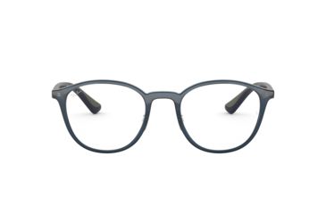 Image of Ray-Ban RX7156 Eyeglass Frames 5796-51 - Trasparent Dark Blue Frame