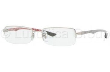 Image of Ray-Ban RX8407 Progressive Prescription Eyeglasses 2703-5017 - Matte Silver Frame