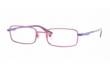 Image of Ray-Ban RY1023 Progressive Eyeglasses - Fuxia Shiny Demo Lens Frame / 47 mm Prescription Lenses, 4003-4716